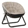 Sillón Perezoso para Dormitorio, Sofá para Habitación de Dormitorio, Silla Individual de Ocio para Dormitorio, Sillón Plegable con Reposapiés para Balcón, Silla de Ocio