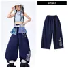 Roupas de Dança Jazz Hip-Hop para Meninas Conjunto de Dança Jazz da Moda para Meninas Roupa de Verão para Prática e Apresentação Infantil
