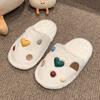Chinelos Maomao Sweet Home para Meninas 2024 Inverno Novo Estilo Sola Macia Antiderrapante Chinelos de Algodão para Meninos Sapatos de Interior