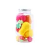 Esponja de Belleza de Fruta Sin Látex Se Expande en Agua, Puff de Maquillaje para Uso Seco y Húmedo, Esponja Huevo Cushion de Maquillaje Que No Absorbe el Polvo
