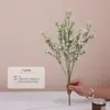 Simulação 5 garfos cola macia cachos de gipsofila auditório de casamento casa suave floral hotel paisagem flor artificial adereços de fotografia