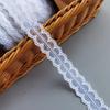 10 metros de comprimento fabricado em Taiwan fino super fada fio de renda acessórios tecido para roupas handmade diy boneca preto e branco