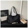 Bolsa Tote Casual Simples Estilo Coreano Feminina Leve de Luxo Moda Grande Capacidade para o Trabalho Ombro Único Bolsa Transversal de Tecido Oxford