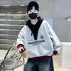 Roupas Infantis Meninos Primavera Moletom Solto 2026 Novo Estilo para Crianças Maiores Primavera e Outono Meninos Estilo Coreano Tendência Top