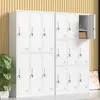 Armário de vestiário para funcionários, armário de armazenamento de metal com chave, armário de troca para dormitório, armário de armazenamento de bolsas para banheiro, armário multi-portas, armário de sapatos para fábrica