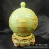 Venta al por mayor del fabricante Jarrón de Porcelana Dorado de Doble Oreja con Doble Dragón Adornos Artesanales Estilo Antiguo Florero Luminoso Incrustado en Oro Transmisión en Vivo