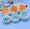 Venda Quente Transfronteiriça Série de Natal Sino Redondo Meias Velho em Relevo Aromaterapia Gesso Vela Decoração Molde de Silicone