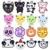 Parche bordado de dibujos animados para niños, pegatinas para bolsos, ropa, pantalones, planchado, flor, agujero, adhesivo.