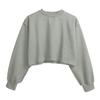 Sudadera de Terciopelo Europea y Americana Tie-Dye Top Corto de Cintura para Mujer Otoño e Invierno Estilo Deportivo Transfronterizo Cuello Redondo Manga Larga Suéter de Terciopelo Estampado