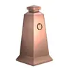 Cono de carretera de acero inoxidable, cono metálico cuadrado reflectante con peso, barrera de carretera de no estacionar, por favor no estacione, cono de tráfico