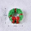 Nuevos Accesorios de Decoración de Papá Noel y Muñeco de Nieve Paisaje Micro Calcetines de Navidad Campana de Regalo Pequeños Adornos de Resina