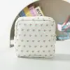 Bolsa de Armazenamento de Absorventes de Veludo Transfronteiriça Nova Bolsa de Armazenamento de Absorventes Florais Portátil Bolsa Menstrual de Grande Capacidade