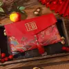 2026 Ano do Cavalo Novo Estilo Chinês Bordado Franja Envelope Vermelho Ano Novo Festival da Primavera Envelope Vermelho de Tecido Ano Novo Envelope Vermelho