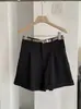 KEKEZOON Simples, mas não comum~ Shorts casuais de cintura alta que emagrecem para mulheres, calças versáteis de perna larga soltas estilo coreano 7612