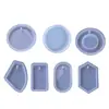 Molde de Resina de Cristal DIY Amapola Forma Irregular Collar Suéter Colgante Colgante Joyería Molde de Silicona