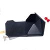 Fabricante de cajas plegables triangulares para gafas de sol, resistentes a la compresión y portátiles, con estuche para gafas plegables triangulares, color negro Saffiano