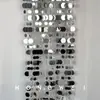 Fio de Lantejoulas para Casamento Cor Dourada Prateada Cortina de Lantejoulas Lantejoulas Refletivas Adereços Decorativos Cortina de Contas Decorativas