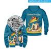 Nueva Serie Navideña 3 Periférico Personalizado Casual con Estampado Sudadera con Cremallera de Manga Larga Ropa Gruesa de Algodón Invierno