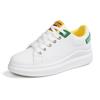 Zapatos Blancos para Mujer Verano Nuevo Estilo Coreano Zapatos Casuales para Estudiantes Transpirables y Cómodos Zapatos Planos Casuales de Suela Gruesa para Mujer