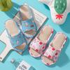 Pantuflas para niños verano primavera otoño pantuflas de lino algodón para hombre para mujer interiores antideslizantes invierno bebé hogar niños padre-hijo