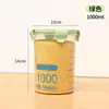 Pote hermético para cozinha pote de plástico para alimentos pote de armazenamento pote de armazenamento cereal lanches de cozinha armazenamento de geladeira
