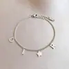 Versão Coreana de Nova Moda Estilo Transfronteiriço Ins Pulseira com Letras Simples Moda Pulseira de Aço Inoxidável Versátil Joia de Aço Titânio