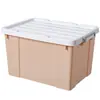 Caja de Almacenamiento de Plástico Transparente Extra Grande para el Hogar para Ropa, Colchas, Juguetes, Caja Organizadora, Caja de Almacenamiento
