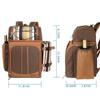 Mochila Popular Transfronteriza Personalizada Set de Vajilla Estilo Camping Bolsa de Picnic Bolsa de Hielo Refrigerada Aislada Mochila Multifuncional para Vino Tinto