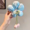 Goma para el pelo de Flor de Hada Súper para Niñas, Accesorio para el Cabello con Moño de Flor Tridimensional para Niñas, Elegante Goma para el Pelo para Niñas Pequeñas