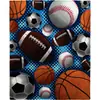 Manta Suave de Franela con Temática Deportiva, Tamaño Mediano, Adecuada para el Hogar, Regalo, Decoración y Uso Múltiple