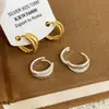 Estilo Coreano Simple y Exquisito Versátil para el Día a Día Lujo Ligero Gama Alta Doble Capa Brazaletes para Oreja de Moda Diseño de Nicho Joyería para Orejas para Mujeres