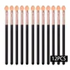 Pincel de sombra de ojos de esponja individual dos colores corazón de goma algodón pincel Halo para ojos palo de sombra de ojos de esponja herramientas de maquillaje de belleza al por mayor
