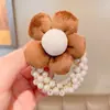 Color Curry de Leche Tendones de Goma para Niños Lazo para el Cabello de Niña Anillo para el Cabello Accesorios para la Cabeza de Dibujos Animados para Niña Cuerda Elástica para el Cabello Accesorios para el Cabello