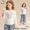 Camiseta Infantil de Manga Longa para Primavera 2026 Novo Estilo Roupas Infantis Médias e Grandes Top Pulôver com Design Colorido Estiloso
