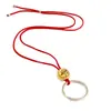 Accesorios de Llavero Redondos Metálicos de Alta Calidad de Doble Cara con Cientos de Apellidos, Colgantes Budistas, Accesorios con el Mantra de Seis Caracteres de Cristal Bagua