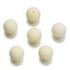 Color Macaron Flocado Agujero Recto Cuenta Redonda Joyería Agujero 2.5mm DIY Cadena para Teléfono Móvil Colgante para Coche Materiales para Abalorios Accesorios