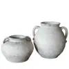 Vaso de cerâmica retrô chinês feito à mão, cerâmica, barriga grande, para flores, grande, decoração de sala de estar, varanda, atacado
