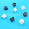 Venta al por mayor de fábrica Tapón de silicona de apertura de 11 mm Tapón de goma resistente a altas temperaturas Tapón de tubo de vidrio impermeable negro