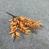 5 Paquetes de Simulación de Tenedor de Hojas de Sauce Decoración de Auditorio para Ceremonia de Boda Material de Arreglo de Flores y Hojas para Camino de Boda Planta Verde