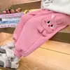 Pantalones de Felpa con Dibujos para Niñas, Nuevo Estilo 2025, Pantalones Deportivos Casuales Largos para Niñas, Estilo Deportivo, Ropa Gruesa de Invierno