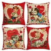 Funda de Almohada Roja para el Día de San Valentín de Amazon, Cojín Decorativo para Sofá con Ambiente de San Valentín, Admite Diseños Personalizados Basados en Tu Propia Imagen