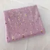 Malha hexagonal com pontos estampados a quente, saia circular de tule, figurino de palco, roupas infantis, acessório de cabeça de rede, laço feito à mão, acessórios de brinquedo