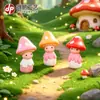 Adornos de Paisaje en Miniatura Muñecos de Hongo Decoraciones para Pastel de Suculentas Accesorios para Manualidades de Estudiantes Manualidades de Plástico Lindos y Divertidos