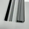 Perfil de Alumínio Industrial 4040 Canaleta em U Tira de Vedação Plana Dura Canaleta 8 Canais 10 Divisória de Subplaca Placa de Vidro Tira de Cartão Cola para Cartão