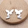 20x18mm 1,7g Prata Antiga DIY Acessórios para Roupas Pingente de Borboleta