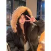 Otoño e Invierno 2025 Nuevo Estilo Cuello de Piel Forro Polar Engrosado Hombres y Mujeres Cálido Pareja Nicho Suelto Chaqueta de Algodón Ins