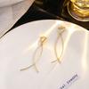 Corea del Sur Estilo Simple Ins Geométrico Redondo Clip para la Oreja Minimalista Irregular Círculo Hueco Clip para la Oreja Sin Agujeros para Mujeres