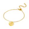 Moda simples personalidade especial pulseira de aço titânio feminina espiral três camadas pingente de amor direto da fábrica pulseira de aço inoxidável
