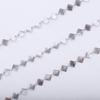 Colar de corrente de aço inoxidável pulseira DIY moda simples com joias de corrente amor estrela de cinco pontas diamante quadrado