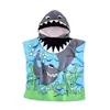 Poncho de Toalla de Baño para Niños, Bata de Baño Portátil para Bebé, Absorbente de Agua, Secado Rápido, con Capucha, para Nadar, Aguas Termales, Poncho de Toalla Grande para Envolver